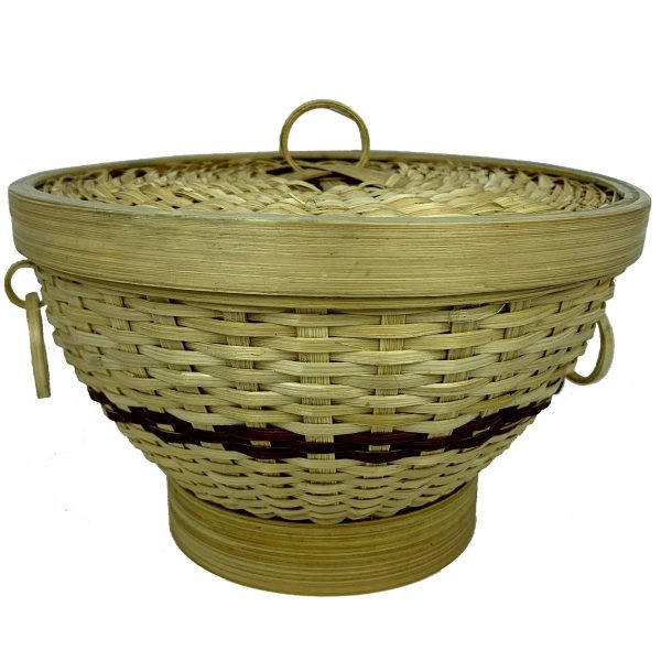 Sahya Dale Bamboo Basket with Lid- Multipurpose - Chapati - Paratha - Roti- Organic - Hand Made - Image 2